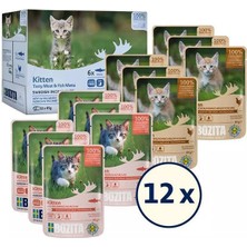Bozita Yavru Kedi Için Sos Içinde Balık ve Tavuk Etli  Kedi Konservesi Multibox 12X85 gr