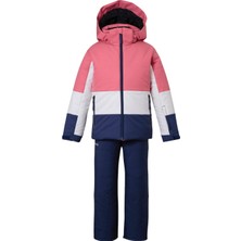 Phenix Tricolor Switching Two-Piece Kız Çocuk Ceket-Pantolon Takim