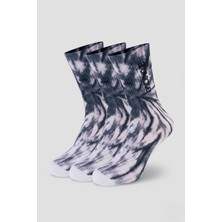 Allunique Coolmax Spor Çorabı 3'lü Paket Batik Desenli ve Thermocool Hızlı Kuruma Özellikli