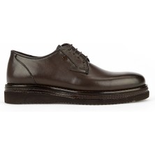 Ziya, Erkek Hakiki Deri Ayakkabı 1611063Z1860 Kahve