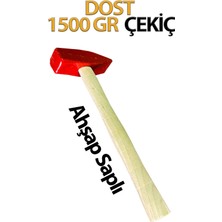 Dost Çekiç Ahşap Saplı Sağlam Dayanıklı 1500 gr