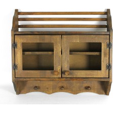 Otantik Çarşı Eskitme Ahşap Mutfak Dolabı 56X61X13 Cm.