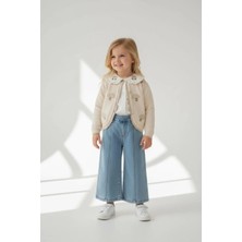 Lea Kids Kız Çocuk Bayramlık Kot Hırka Gömlek Takım Trend