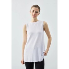 Cemo Kadın Bisiklet Yaka Kolsuz Basic Bluz