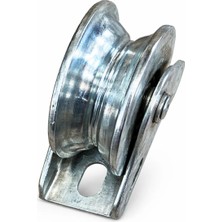 Trend Hause 60 mm Raylı Kapı Makarası Demir Kapı Ray Makarası Kepli Makara