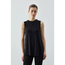 Cemo Kadın Bisiklet Yaka Kolsuz Basic Bluz