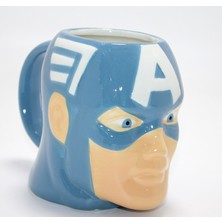 Tekinhediyelik Marvel Captain America (Kaptan Amerika) 3D Kabartmalı Karakter Kupa Bardak ALK4542