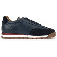 Ziya, Erkek Hakiki Deri Sneaker 1611026Z1020 Lacivert