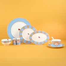 Roy King Qush Blue 48 Parça 6 Kişilik Kahvaltı Takımı