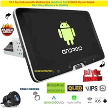 10.1 Inç Dokunmatik Multimedya (Android 16) 4+64GB Oynar Başlık(Manual Döndürme) + Geri Vites Kamera