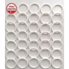 Duck Hoby 50 Adet Lif Halkası - 6 cm Plastik Halka, Rustik Halka