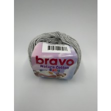 Bravo Natura Baby %100 Koton Iplik 50 Gram 130 Metre (Renk KODU:106)AÇIKGRI