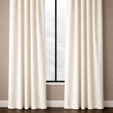 Lena Maison Yumuşak Dokulu Düz Fon Perde-Tek Kanat