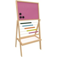 Panda Renkli Mıknatıslı Yüzeyli 50 Boncuklu Yazı Tahtası 30X40CM