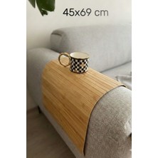Primeaks 45X69 Bambu Servis Matı – Masa, Sehpa ve Koltuk Başlığı Için