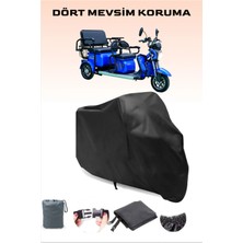 Breen Siyah Moped Branda, Arora Xlt 48 Derya 3 Tekerlekli Elektrikli Motor Brandası