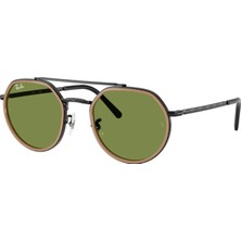 Ray-Ban Rb 3765 92794E 53 Unisex Geometrik Siyah Metal Güneş Gözlüğü