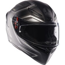 Agv K1S Sling Kapalı Kask (Mat Siyah-Gri)