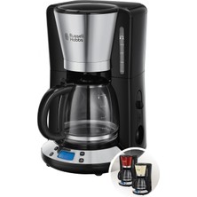 Russell Hobbs 24030-56 Victory Programlanabilir Kahve Makinesi, 1100 W, Paslanmaz Çelik