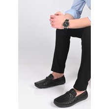 Bestello Bağcıksız Tokalı Poliüretan Taban Hakiki Deri Loafer 028-1070 Erkek Ayakkabı