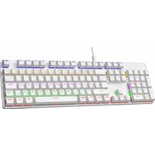 OEM Gaming Rgb Light Red Switch Mekanik Klavye