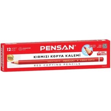 Pensan Ekonomik Kırmızı Başlık Kalemi - 12 Adet