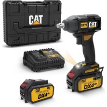 Cat DX72 18VOLT/4.0AH Li-Ion Çift Akülü Şarjlı 350NM Kömürsüz Profesyonel Somun Sıkma