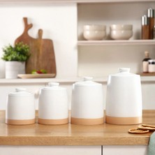 Karaca White Stone Vakumlu Kapaklı 4'lü Baharat Takımı