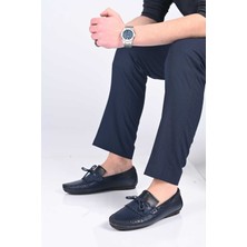 Bestello Bağcıksız Fiyonklu Poliüretan Taban Hakiki Deri Loafer 028-2060-26Y Erkek Ayakkabı