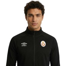 Galatasaray Orijinal Lisanslı Dik Yaka Fermuarlı Umbro Siyah Sweat