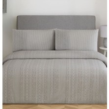 Özdilek Nev Serisi -Gri Lobelya- Tek Kişilik Nevresim Takımı