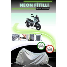 Cemku Shine Fitilli Gri Arka Çanta ve Kilit Uyumsuz, Rks Freccia 150 Motosiklet Brandası
