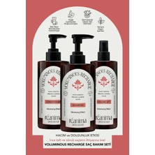 Réanima Voluminous Recharge Hacimlendirici Şampuan Dolgunlaştırıcı Saç Kremi Durulanmayan Saç Toniği Set