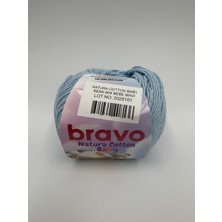 Bravo Natura Baby %100 Koton Iplik 50GRAM 130 Metre (Renk :604 ) Bebe Mavi