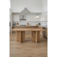 Mobilyacın Dikdörtgen Salon Yemek Masası 180X90-AFRIKA Ceviz