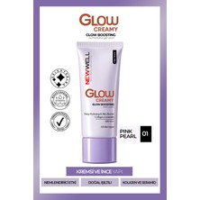 New Well Glow Boosting Işıltı Veren Nemlendirici Yüz Kremi Spf 15+ Pink Pearl 01 30 ml