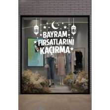 New Jargon Bayram Fırsatlarını Kaçırma Vitrin Cam Sticker – Bayram Kampanyası Mağaza Süslemesi