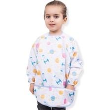 Bebe-chi Bebechi Bambino Kids Uzun Kollu Mama ve Aktivite Önlüğü Uzay (3-8 Yaş)