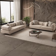 Edsy Home Mokka 3+3 Koltuk Takımı Krem Renk