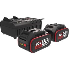 Kress KAD21 20VOLT 4.0AH Li-Ion Krosspack 2 Adet Akü ve Akü Şarj Cihazı