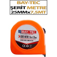 Bay-Tec Şerit Metre 25 mm x 7,5 M Mk 4136