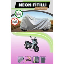 Cemku Shine Fitilli Gri Arka Çanta Uyumlu, Rks Freccia 150 Motosiklet Brandası