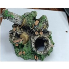 Canlı Petshop Akvaryum Dekor Osmanlı Savaş Topu 10X12 cm