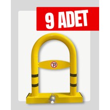 UZM PARK 9 Adet U Tipi Otopark Bariyeri Asma Kilitli Yatar Kalkar Kişisel Park Bariyeri Park Demiri9