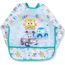 Bebe-chi Bebechi Bambino Kids Uzun Kollu Mama ve Aktivite Önlüğü Arabalar (6-24 Ay)