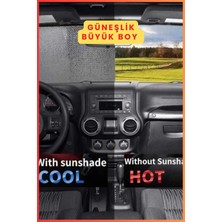 Figiza Oto Ön Cam Katlanabilir Güneşlik Araç Torpido Koruyucu Perde (Büyük Boy)