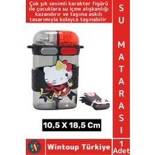 Wintoup #sumatarası Ofis Okul Spor Çocuk Su Içme Alışkanlığı Sevimli Figürlü Çift Bölmeli Askılı Su Matarası