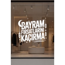 New Jargon Bayram Fırsatlarını Kaçırma Yazılı Cam Sticker – Vitrin Yazısı