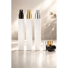 Cosy Club Shop 3lü Yeniden Doldurulabilir Taşınabilir Seyahat Boy Beyaz Cam Boş Parfüm Sprey Şişesi