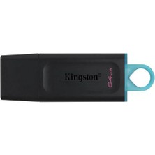 Kingston 64GB USB 3.2 Exodia Datatraveler Exodia (Black + Teal)